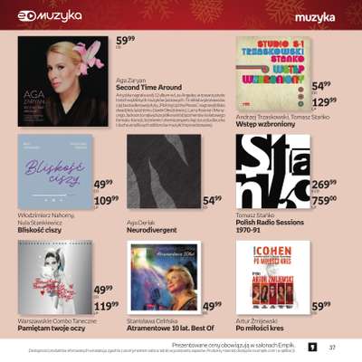Empik - gazetka promocyjna Katalog: Muzyka od niedzieli 30.11 do środy 24.12 - strona 37