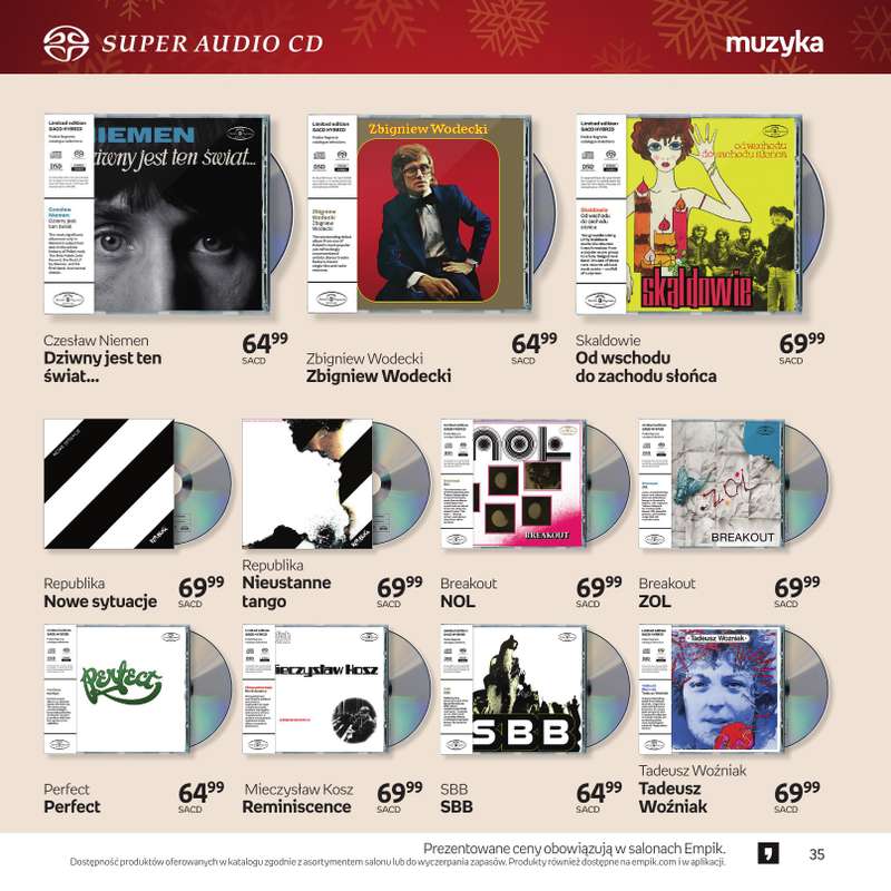 Empik - gazetka promocyjna Katalog: Muzyka od niedzieli 30.11 do środy 24.12 - strona 35