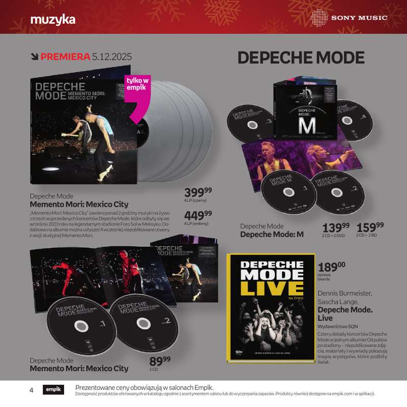 Empik - gazetka promocyjna Katalog: Muzyka od niedzieli 30.11 do środy 24.12 - strona 4