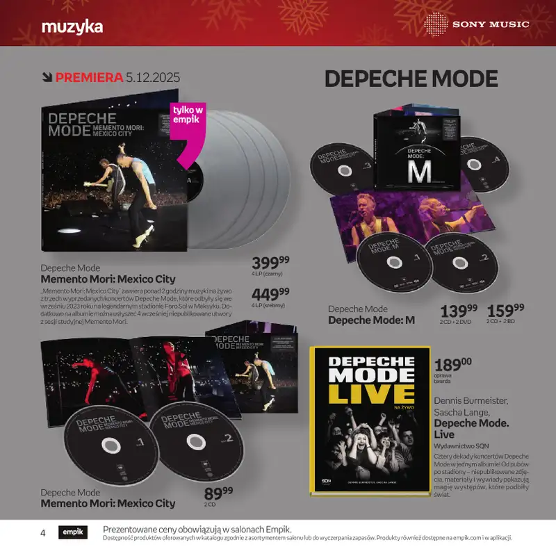 Empik - gazetka promocyjna Katalog: Muzyka od niedzieli 30.11 do środy 24.12 - strona 4