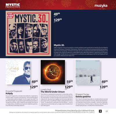 Empik - gazetka promocyjna Katalog: Muzyka od niedzieli 30.11 do środy 24.12 - strona 17