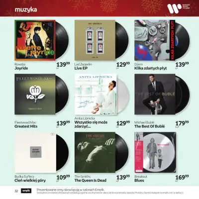 Empik - gazetka promocyjna Katalog: Muzyka od niedzieli 30.11 do środy 24.12 - strona 32