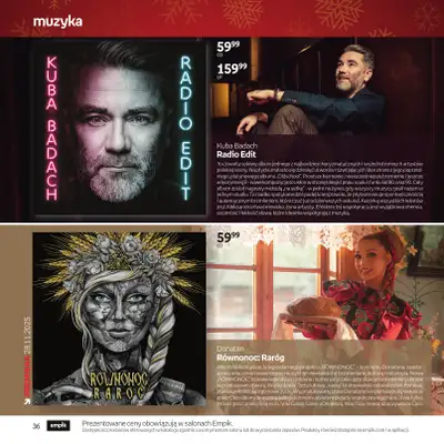 Empik - gazetka promocyjna Katalog: Muzyka od niedzieli 30.11 do środy 24.12 - strona 36