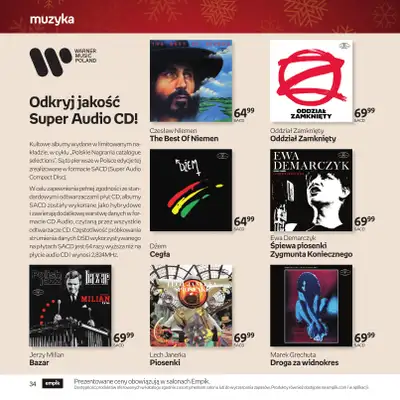 Empik - gazetka promocyjna Katalog: Muzyka od niedzieli 30.11 do środy 24.12 - strona 34