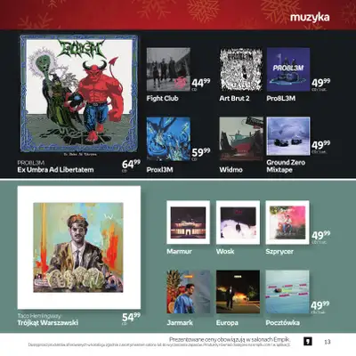 Empik - gazetka promocyjna Katalog: Muzyka od niedzieli 30.11 do środy 24.12 - strona 13
