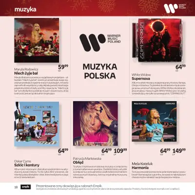 Empik - gazetka promocyjna Katalog: Muzyka od niedzieli 30.11 do środy 24.12 - strona 18
