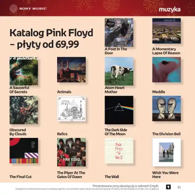 Empik - gazetka promocyjna Katalog: Muzyka od niedzieli 30.11 do środy 24.12 - strona 11