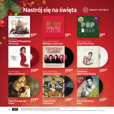 Empik - gazetka promocyjna Katalog: Muzyka od niedzieli 30.11 do środy 24.12 - strona 40