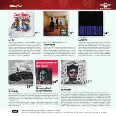 Empik - gazetka promocyjna Katalog: Muzyka od niedzieli 30.11 do środy 24.12 - strona 20