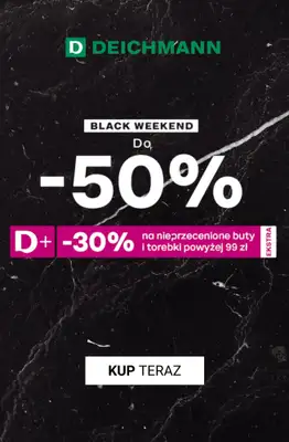 Deichmann - gazetka promocyjna -30% tylko dla klientów Deichmann PLUS od piątku 28.11 do poniedziałku 01.12