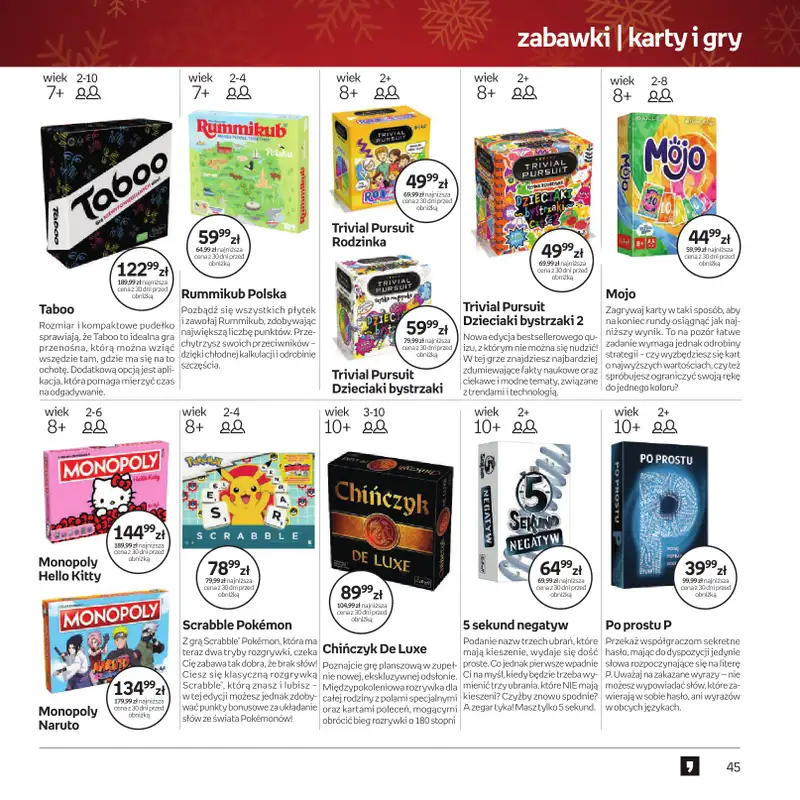 Empik - gazetka promocyjna Katalog: Zabawki od soboty 29.11 do wtorku 09.12 - strona 45