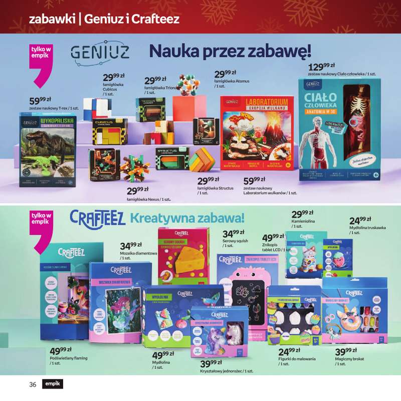 Empik - gazetka promocyjna Katalog: Zabawki od soboty 29.11 do wtorku 09.12 - strona 36
