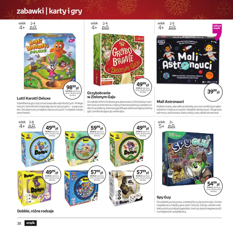 Empik - gazetka promocyjna Katalog: Zabawki od soboty 29.11 do wtorku 09.12 - strona 38