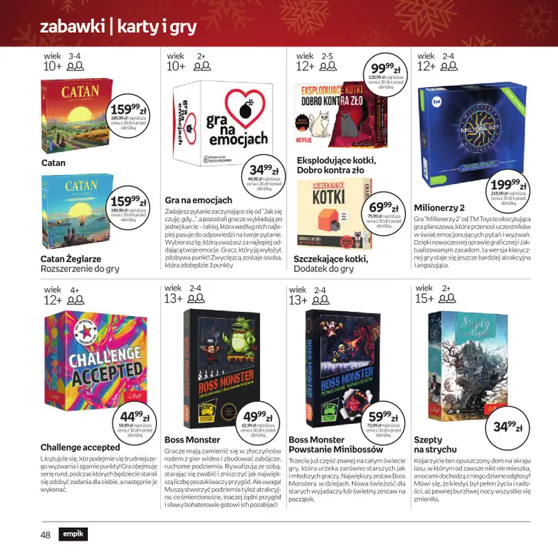 Empik - gazetka promocyjna Katalog: Zabawki od soboty 29.11 do wtorku 09.12 - strona 48