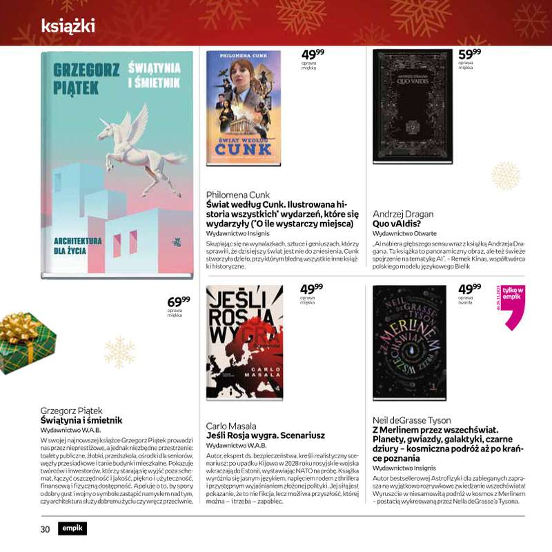 Empik - gazetka promocyjna Katalog: Książki od niedzieli 30.11 do środy 24.12 - strona 30