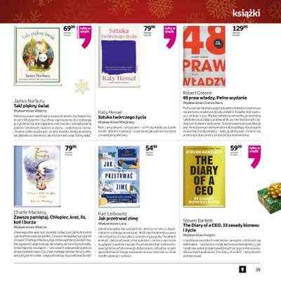 Empik - gazetka promocyjna Katalog: Książki od niedzieli 30.11 do środy 24.12 - strona 39