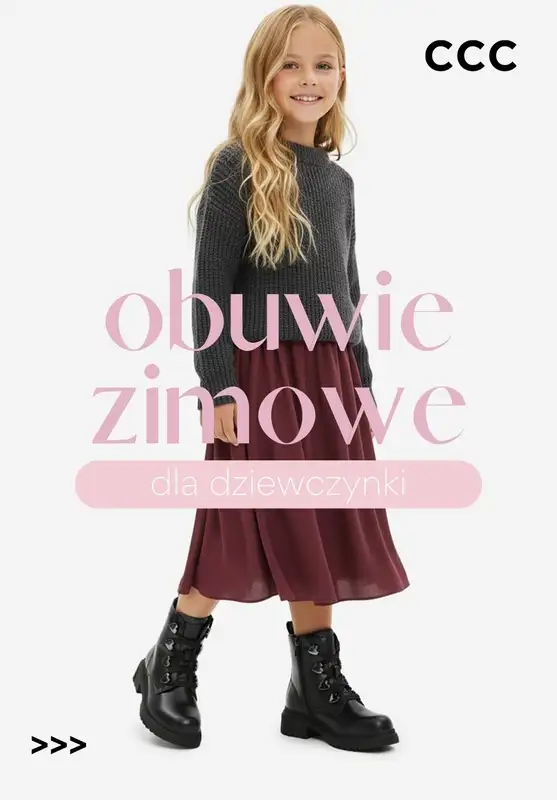 CCC - gazetka promocyjna Obuwie zimowe dla dziewczynki od soboty 29.11 