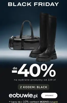eobuwie.pl - gazetka promocyjna Do -40% na wybrane produkty nieprzecenione od 229 zł! od piątku 28.11 do poniedziałku 01.12