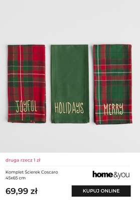 Komplet Ścierek Coscaro 45x65 cm