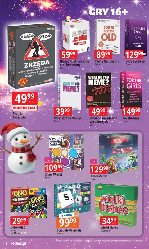 Leclerc - gazetka promocyjna Oferta E.Leclerc | Magiczny świat zabawek od środy 12.11 do niedzieli 07.12 - strona 16
