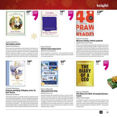 Prezenty - gazetka promocyjna Empik I Katalog: Książki od niedzieli 30.11 do środy 24.12 - strona 39
