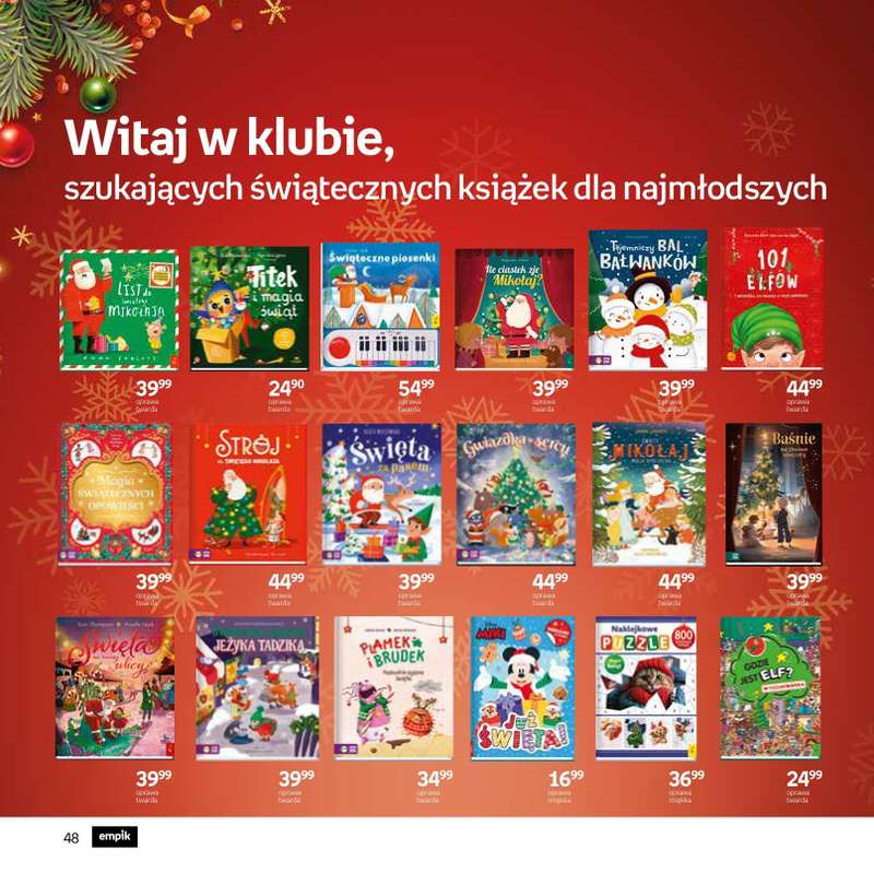 Prezenty - gazetka promocyjna Empik I Katalog: Książki od niedzieli 30.11 do środy 24.12 - strona 48
