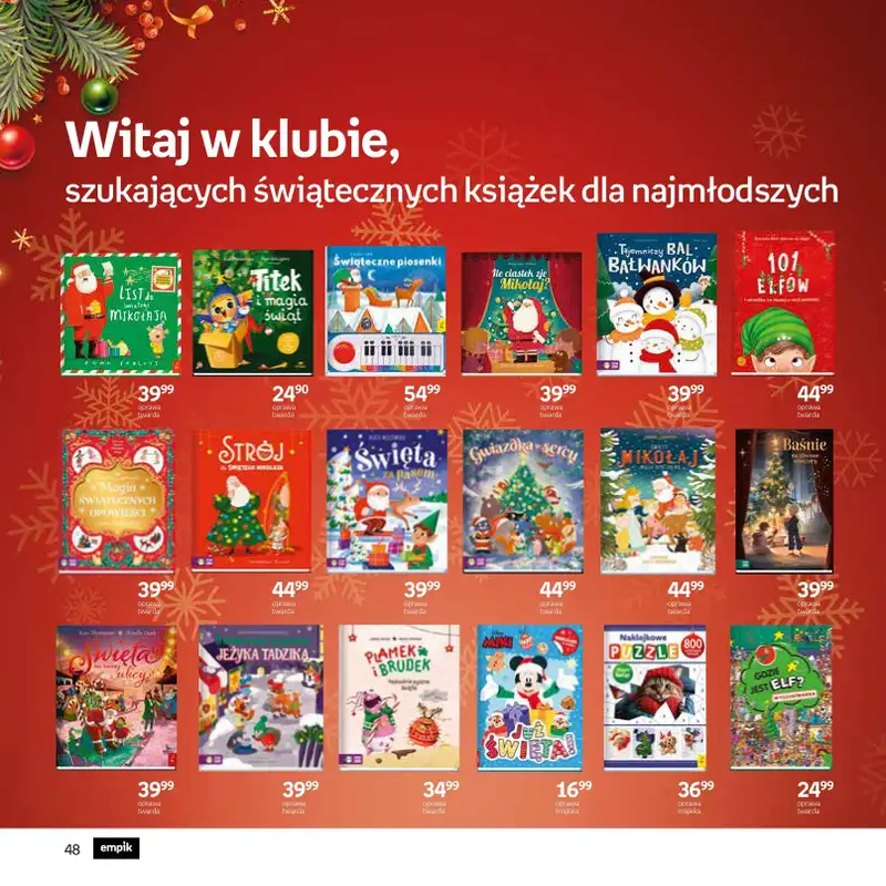 Prezenty - gazetka promocyjna Empik I Katalog: Książki od niedzieli 30.11 do środy 24.12 - strona 48