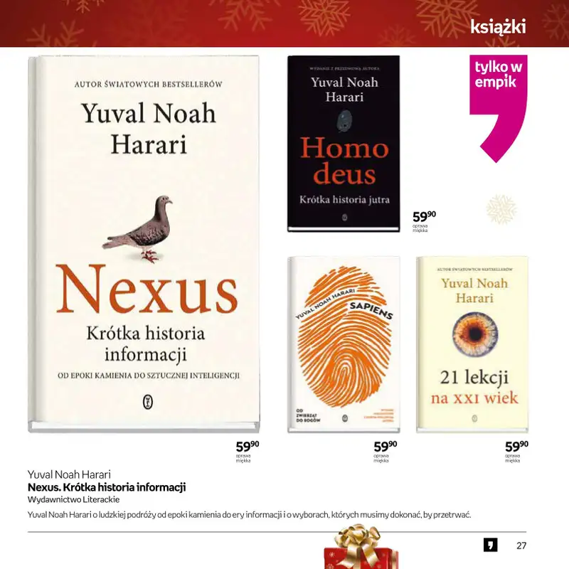Prezenty - gazetka promocyjna Empik I Katalog: Książki od niedzieli 30.11 do środy 24.12 - strona 27
