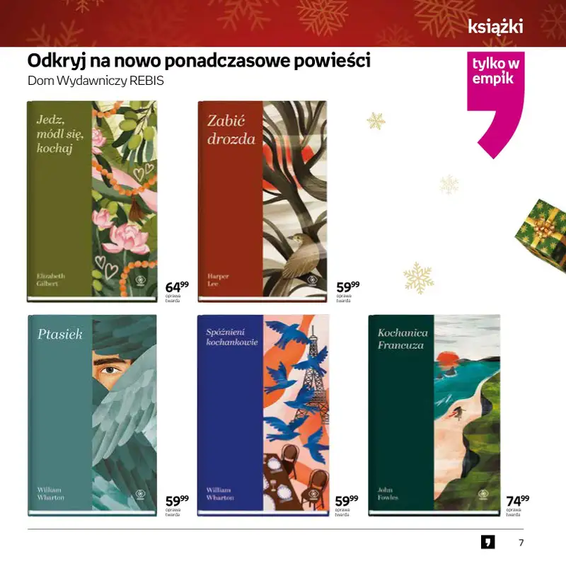 Prezenty - gazetka promocyjna Empik I Katalog: Książki od niedzieli 30.11 do środy 24.12 - strona 7