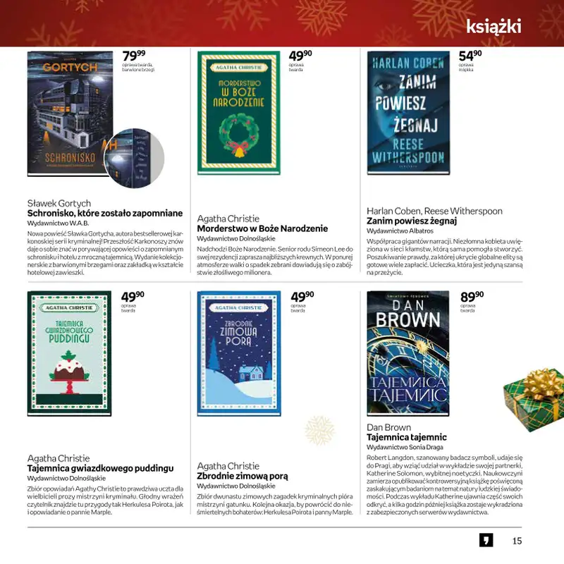 Prezenty - gazetka promocyjna Empik I Katalog: Książki od niedzieli 30.11 do środy 24.12 - strona 15
