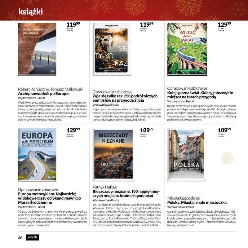 Prezenty - gazetka promocyjna Empik I Katalog: Książki od niedzieli 30.11 do środy 24.12 - strona 46