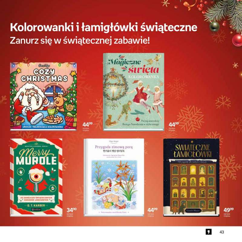 Prezenty - gazetka promocyjna Empik I Katalog: Książki od niedzieli 30.11 do środy 24.12 - strona 43