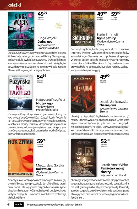 Prezenty - gazetka promocyjna Empik I Tom kultury: książki od piątku 28.11 do wtorku 09.12 - strona 44