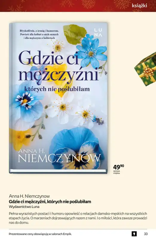 Prezenty - gazetka promocyjna Empik I Tom kultury: książki od piątku 28.11 do wtorku 09.12 - strona 33