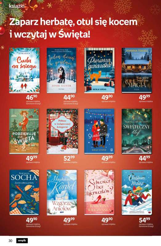 Prezenty - gazetka promocyjna Empik I Tom kultury: książki od piątku 28.11 do wtorku 09.12 - strona 30