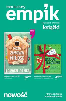 Prezenty - gazetka promocyjna Empik I Tom kultury: książki od piątku 28.11 do wtorku 09.12