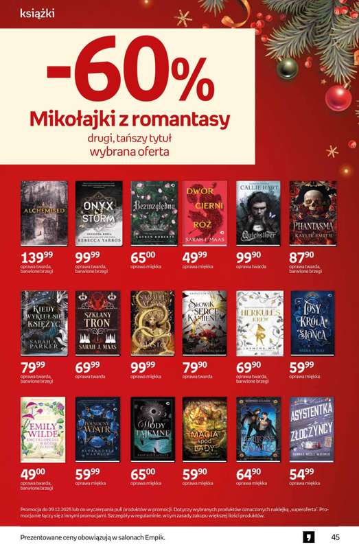 Prezenty - gazetka promocyjna Empik I Tom kultury: książki od piątku 28.11 do wtorku 09.12 - strona 45