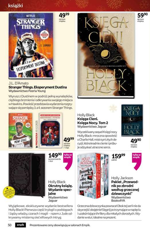 Prezenty - gazetka promocyjna Empik I Tom kultury: książki od piątku 28.11 do wtorku 09.12 - strona 50