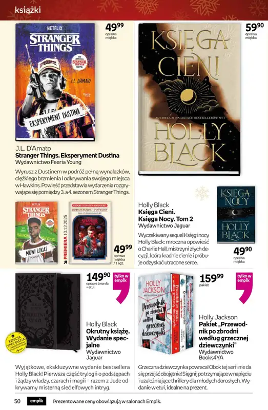 Prezenty - gazetka promocyjna Empik I Tom kultury: książki od piątku 28.11 do wtorku 09.12 - strona 50