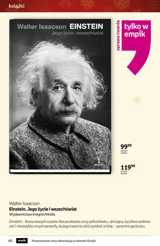 Prezenty - gazetka promocyjna Empik I Tom kultury: książki od piątku 28.11 do wtorku 09.12 - strona 60