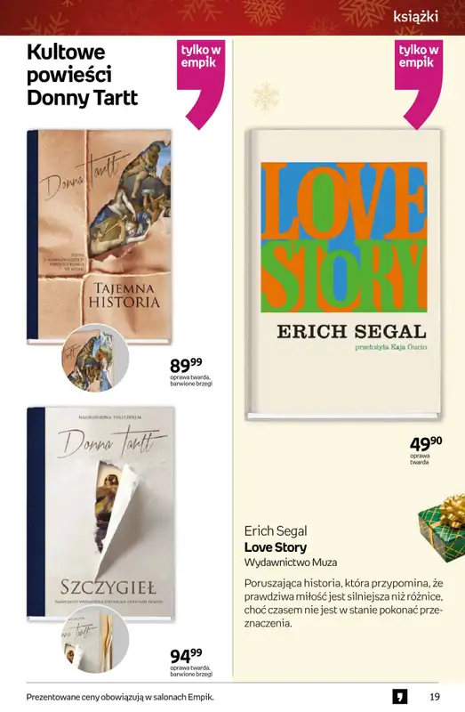 Prezenty - gazetka promocyjna Empik I Tom kultury: książki od piątku 28.11 do wtorku 09.12 - strona 19