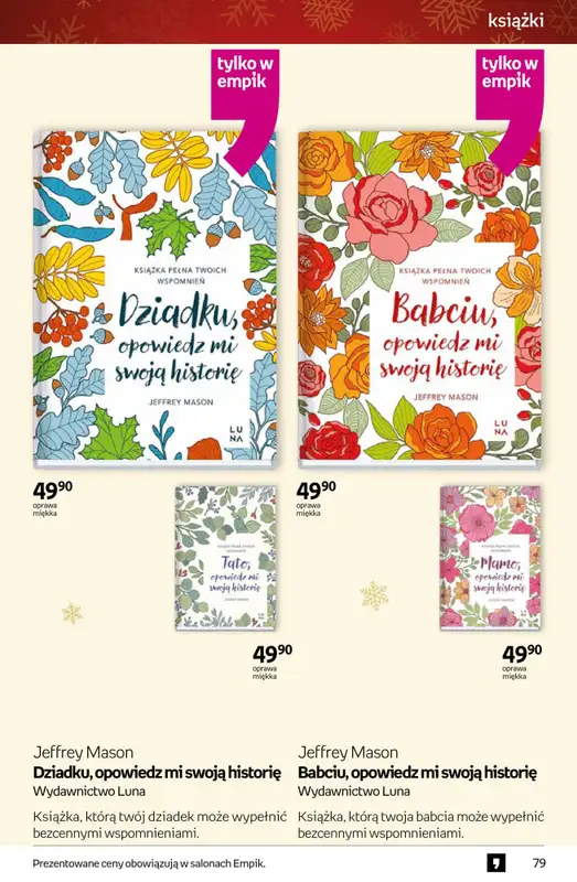 Prezenty - gazetka promocyjna Empik I Tom kultury: książki od piątku 28.11 do wtorku 09.12 - strona 79