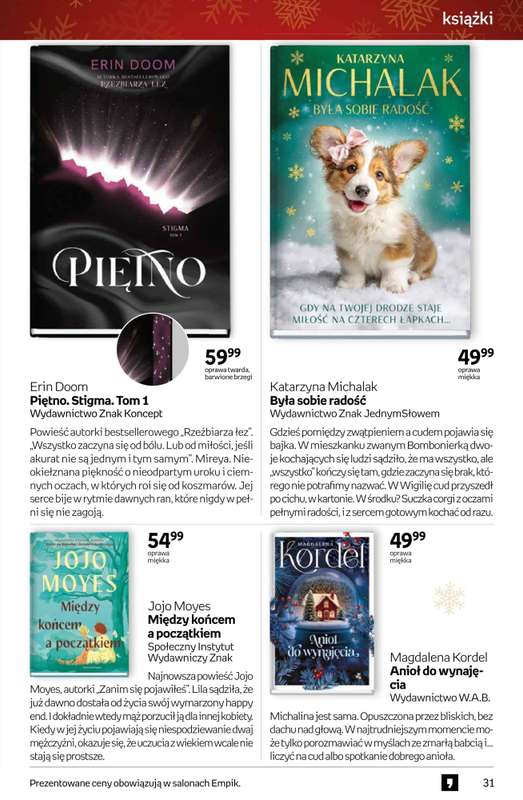 Prezenty - gazetka promocyjna Empik I Tom kultury: książki od piątku 28.11 do wtorku 09.12 - strona 31