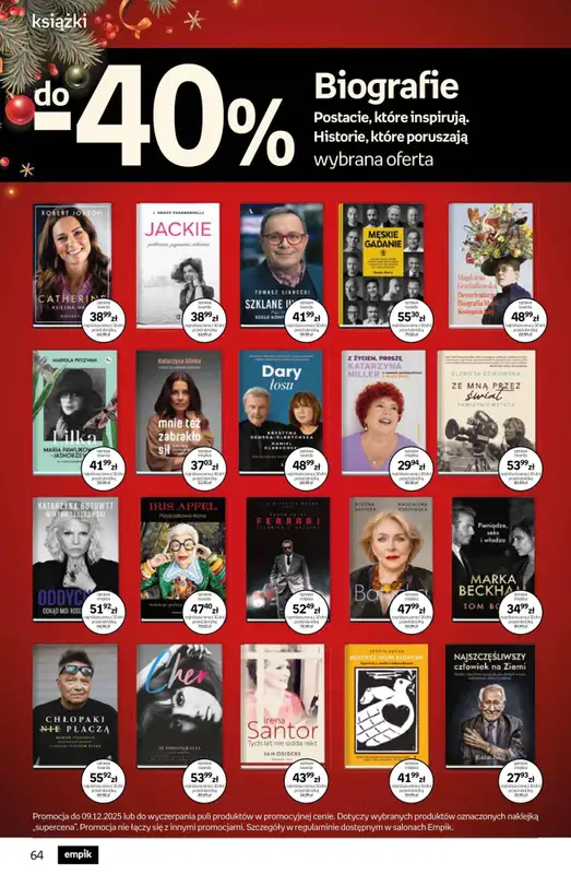 Prezenty - gazetka promocyjna Empik I Tom kultury: książki od piątku 28.11 do wtorku 09.12 - strona 64