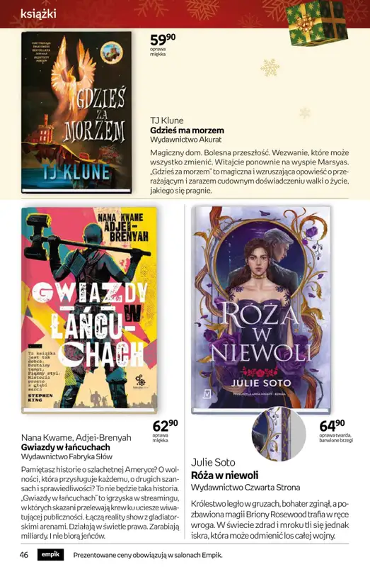 Prezenty - gazetka promocyjna Empik I Tom kultury: książki od piątku 28.11 do wtorku 09.12 - strona 46