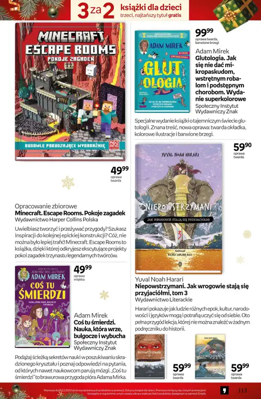 Prezenty - gazetka promocyjna Empik I Tom kultury: książki od piątku 28.11 do wtorku 09.12 - strona 113