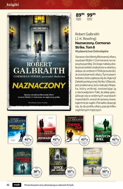 Prezenty - gazetka promocyjna Empik I Tom kultury: książki od piątku 28.11 do wtorku 09.12 - strona 40