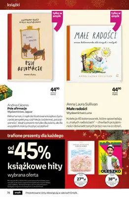 Prezenty - gazetka promocyjna Empik I Tom kultury: książki od piątku 28.11 do wtorku 09.12 - strona 78