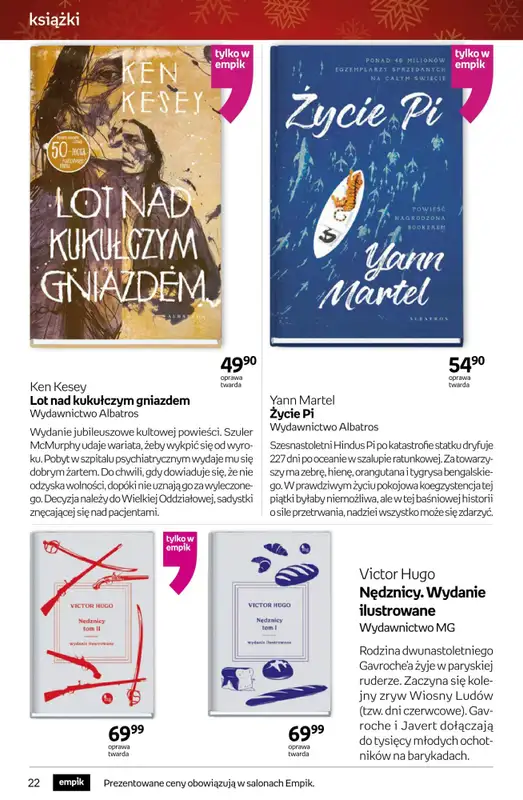 Prezenty - gazetka promocyjna Empik I Tom kultury: książki od piątku 28.11 do wtorku 09.12 - strona 22