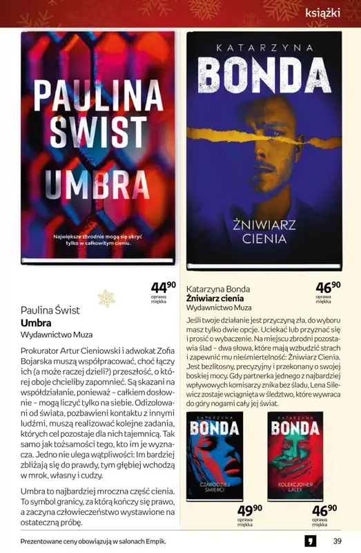 Prezenty - gazetka promocyjna Empik I Tom kultury: książki od piątku 28.11 do wtorku 09.12 - strona 39